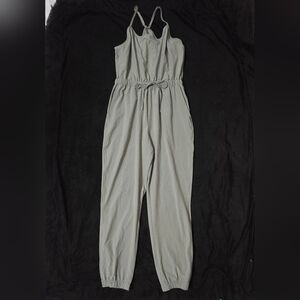 Abercrombie & Fitch Light Gray/green Jumpsuit